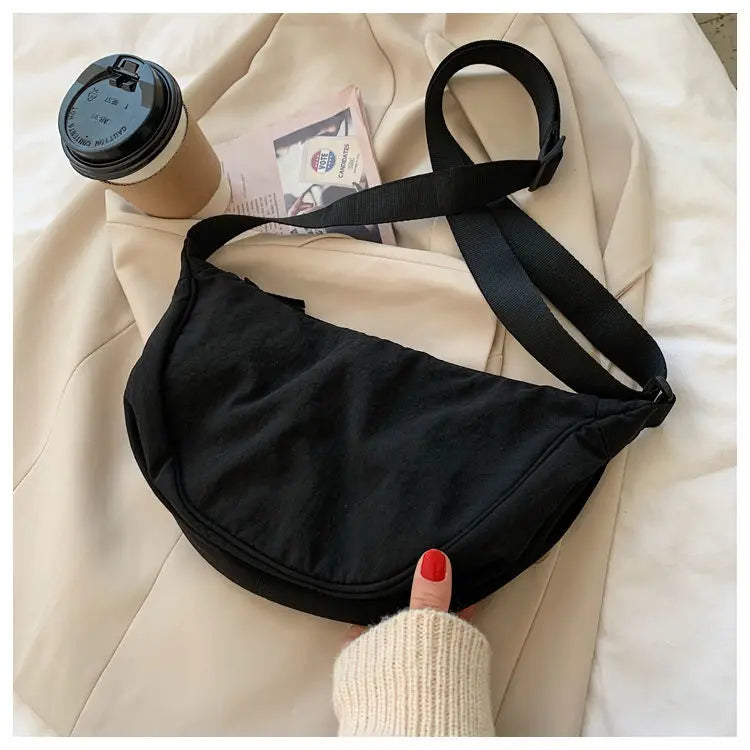 Zyrana Small Nylon Messenger Bag