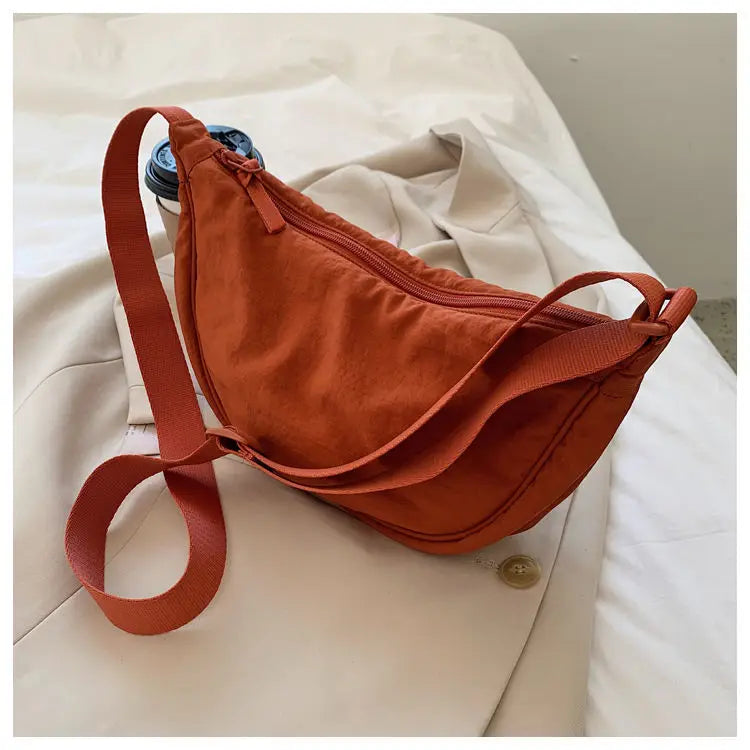 Zyrana Small Nylon Messenger Bag