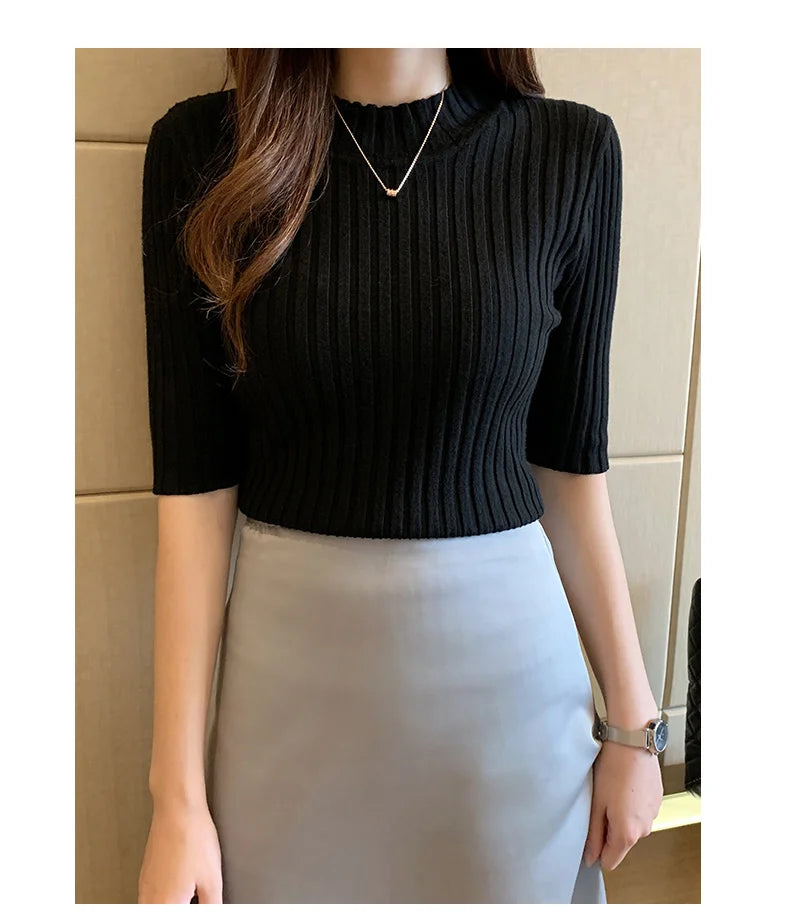 Zyrana Summer Knit Blouse