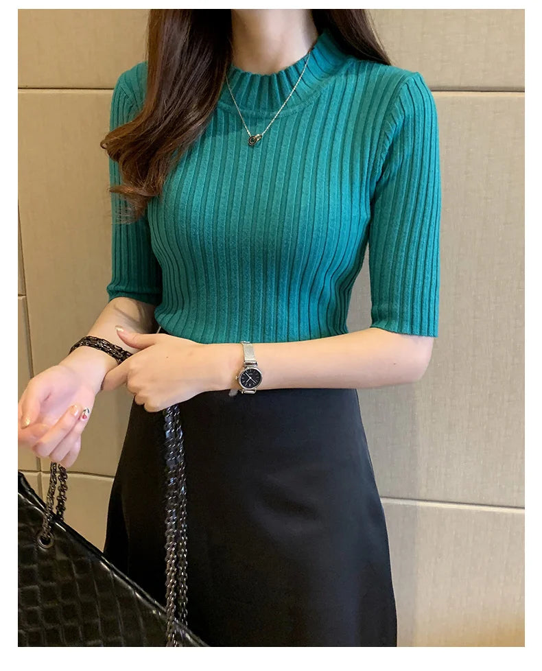 Zyrana Summer Knit Blouse