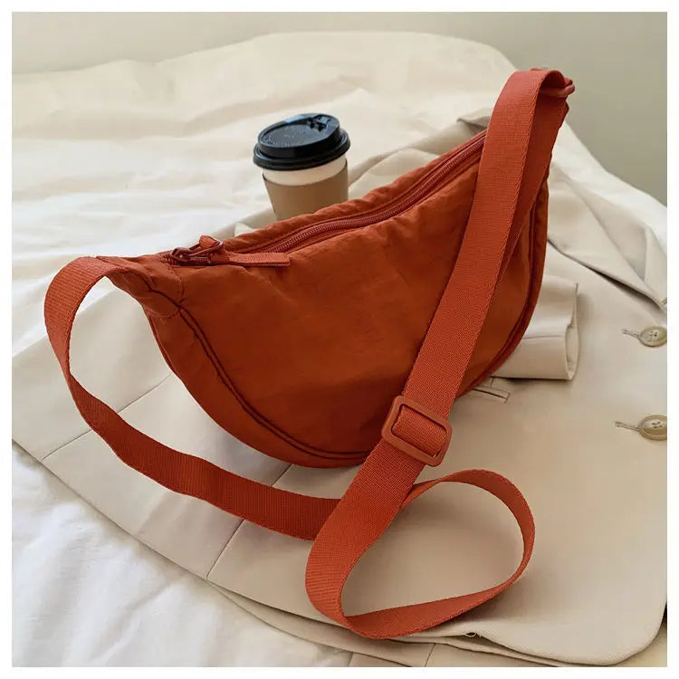 Zyrana Small Nylon Messenger Bag
