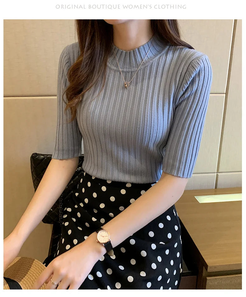 Zyrana Summer Knit Blouse