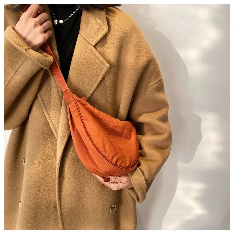 Zyrana Small Nylon Messenger Bag