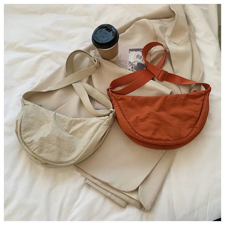 Zyrana Small Nylon Messenger Bag