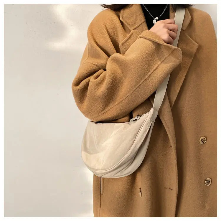 Zyrana Small Nylon Messenger Bag