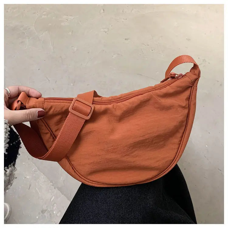 Zyrana Small Nylon Messenger Bag