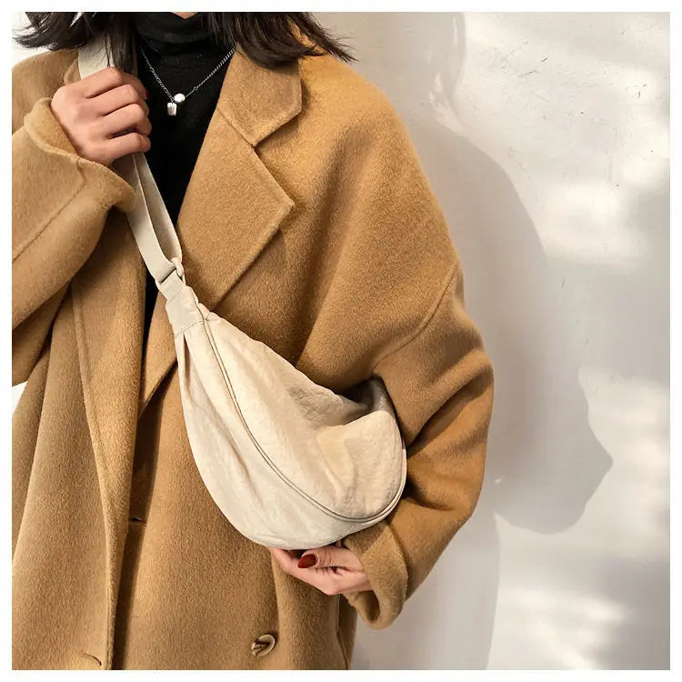 Zyrana Small Nylon Messenger Bag