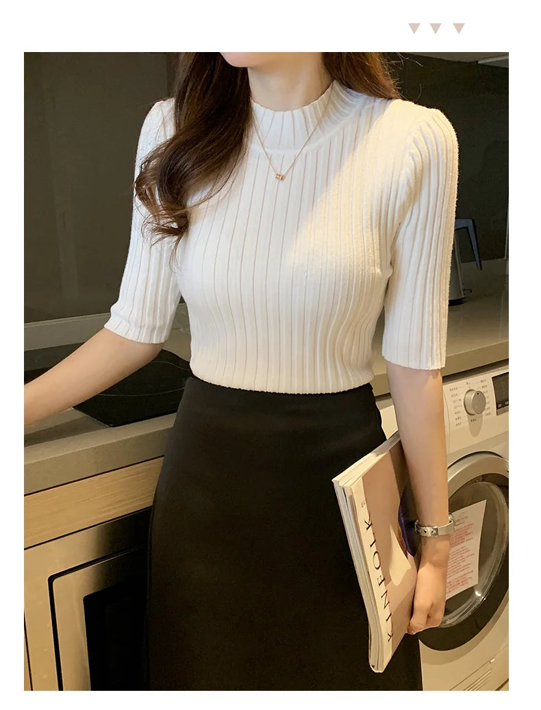 Zyrana Summer Knit Blouse