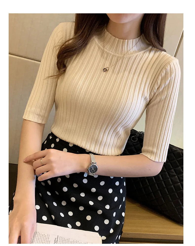 Zyrana Summer Knit Blouse