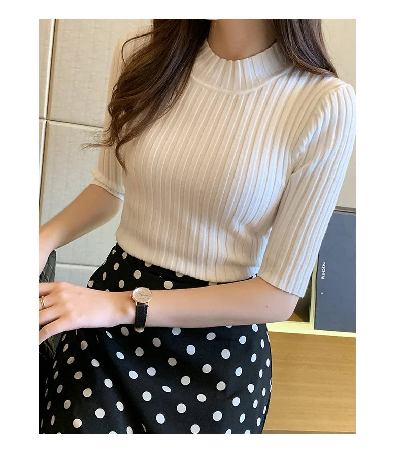 Zyrana Summer Knit Blouse