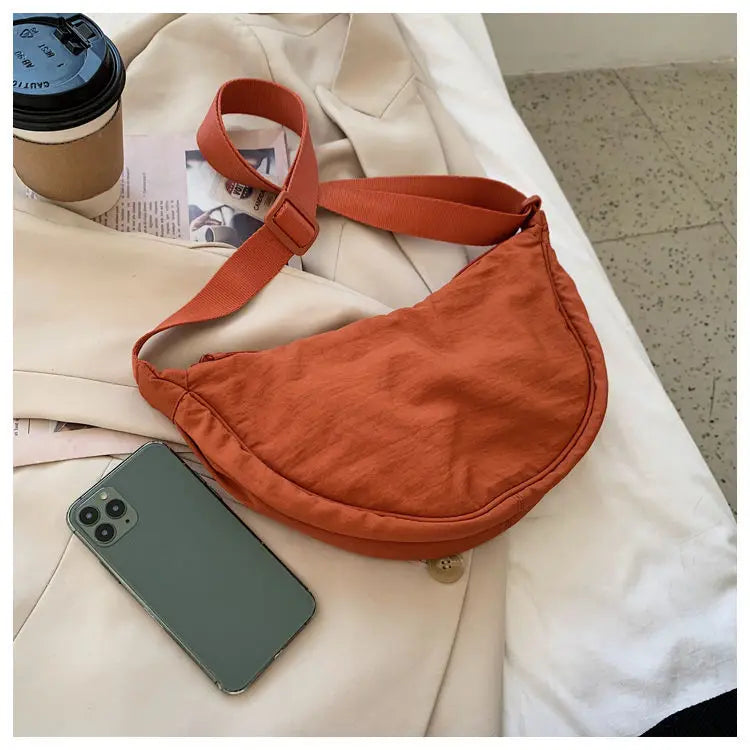 Zyrana Small Nylon Messenger Bag