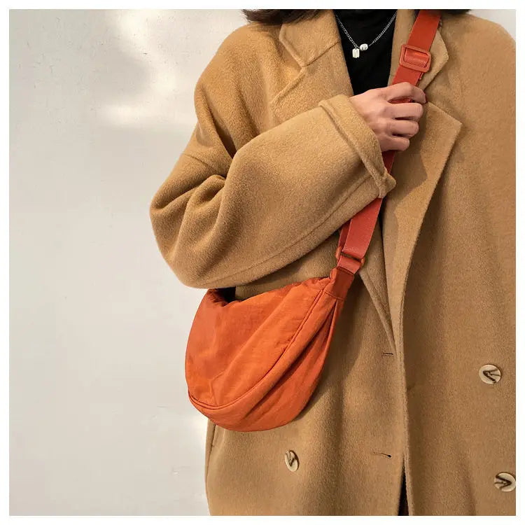 Zyrana Small Nylon Messenger Bag
