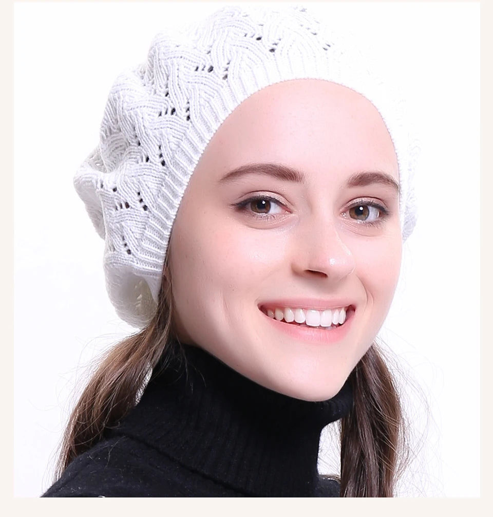 Zyrana Knit Beret Hat
