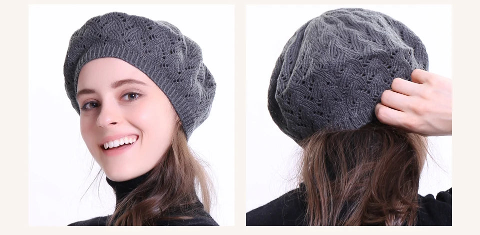 Zyrana Knit Beret Hat