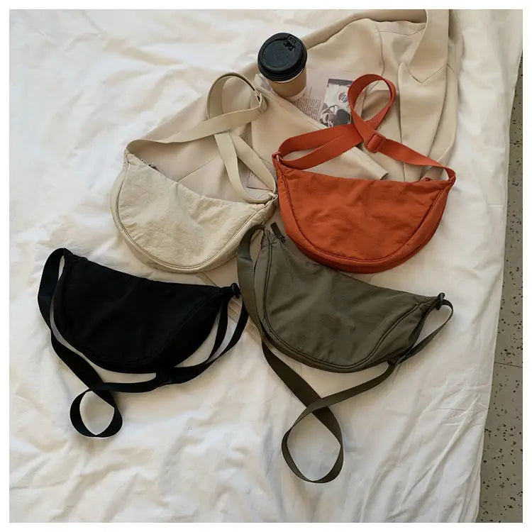 Zyrana Small Nylon Messenger Bag