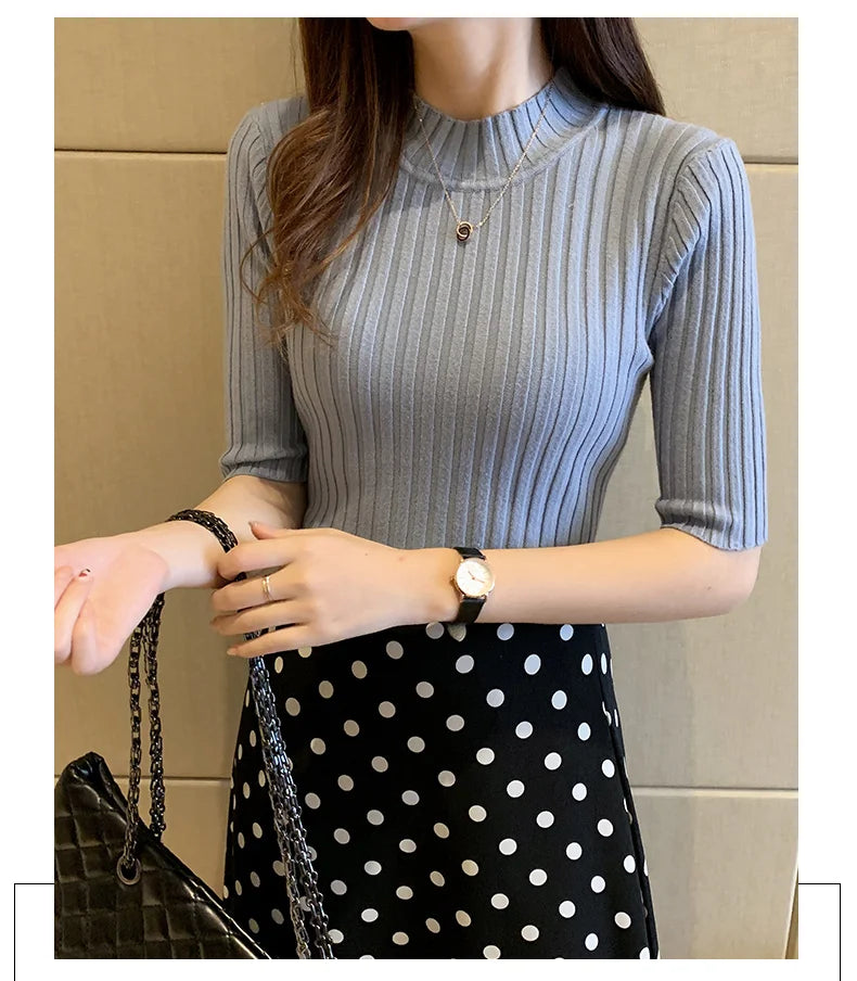 Zyrana Summer Knit Blouse