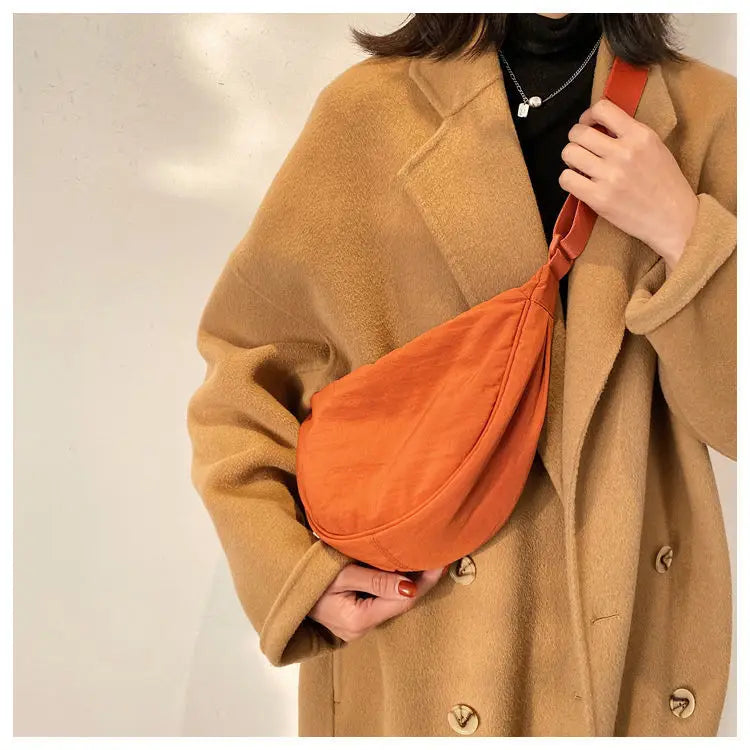 Zyrana Small Nylon Messenger Bag