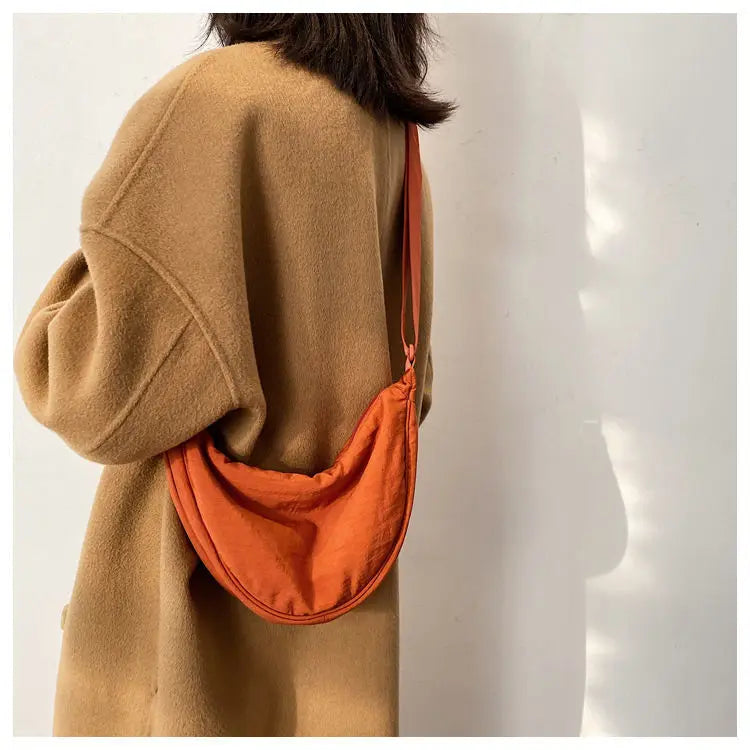 Zyrana Small Nylon Messenger Bag