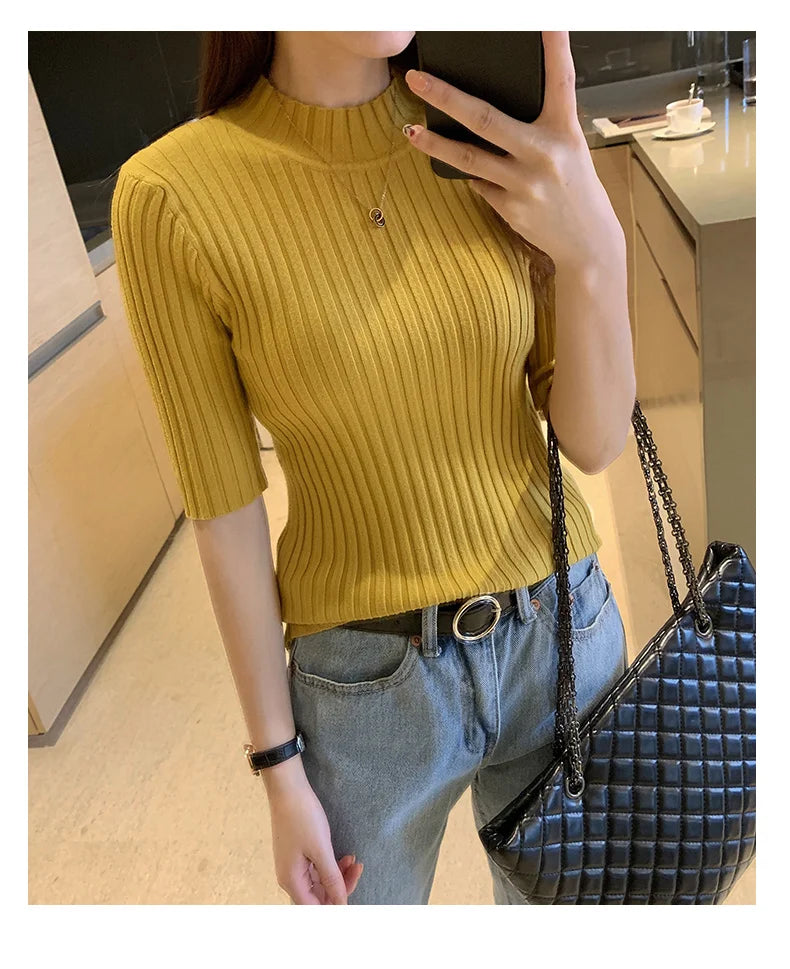 Zyrana Summer Knit Blouse