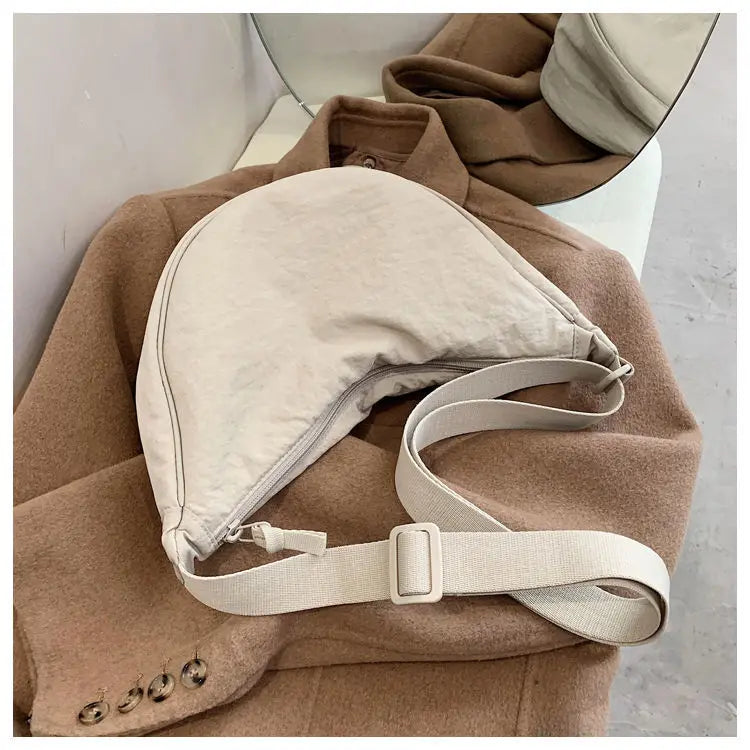 Zyrana Small Nylon Messenger Bag