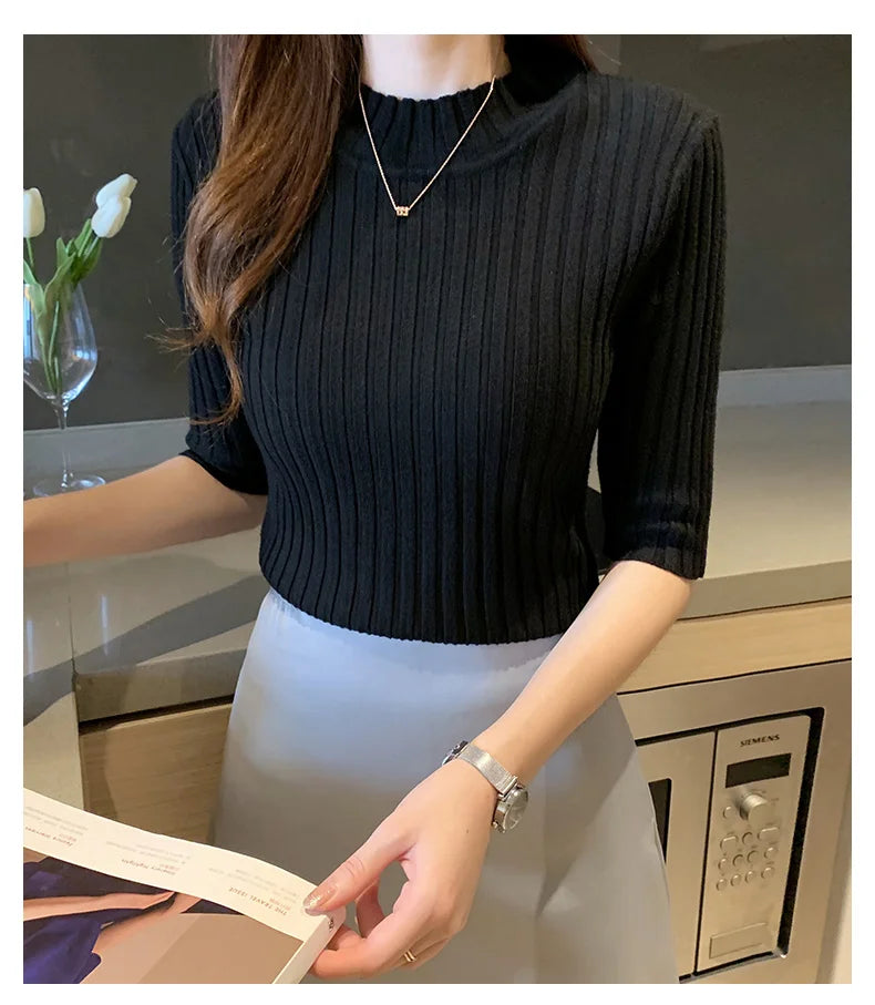 Zyrana Summer Knit Blouse