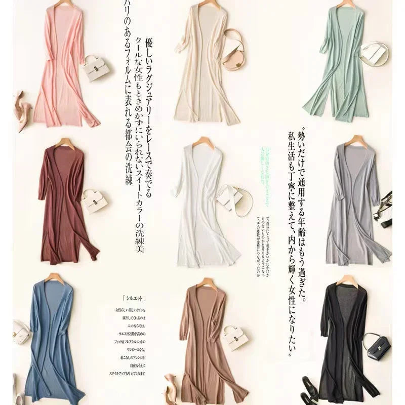 Zyrana Lightweight Summer Knit Cardigan