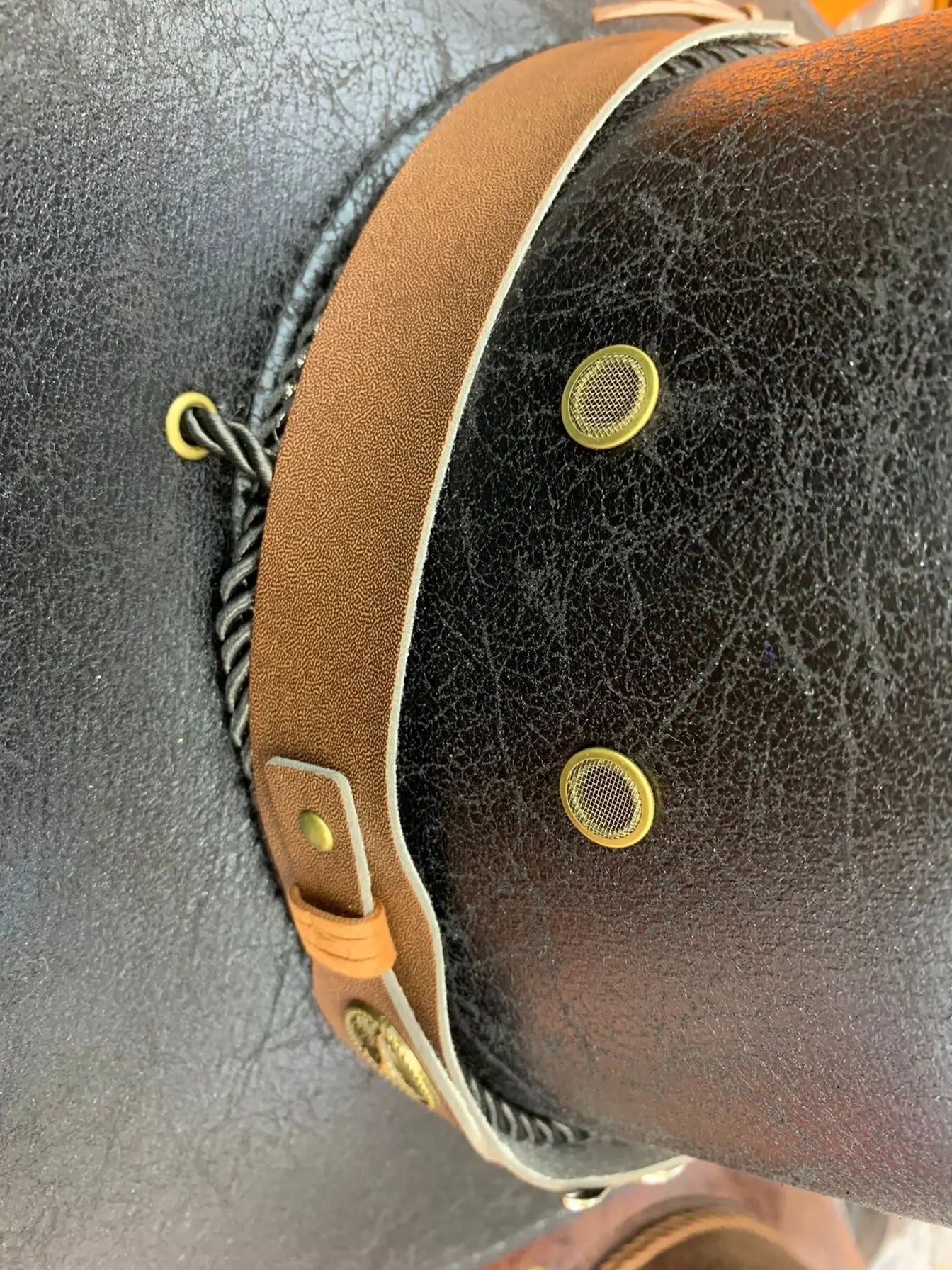 Zyrana Faux Leather Cowboy Hat