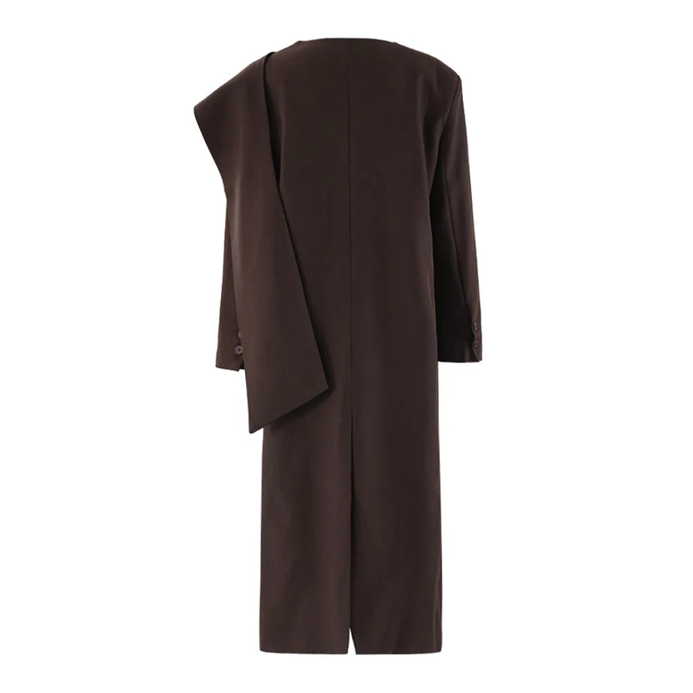Zyrana Scarf Collar Trench Coat