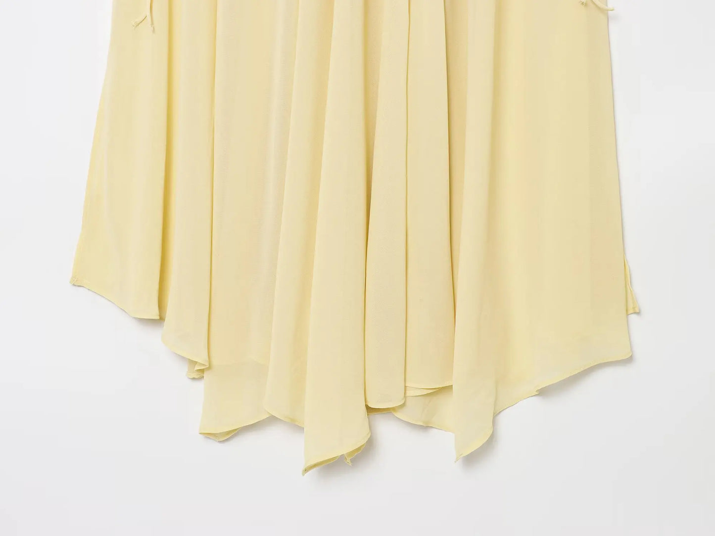 Zyrana Chiffon Midi Skirt with Side Drawstring