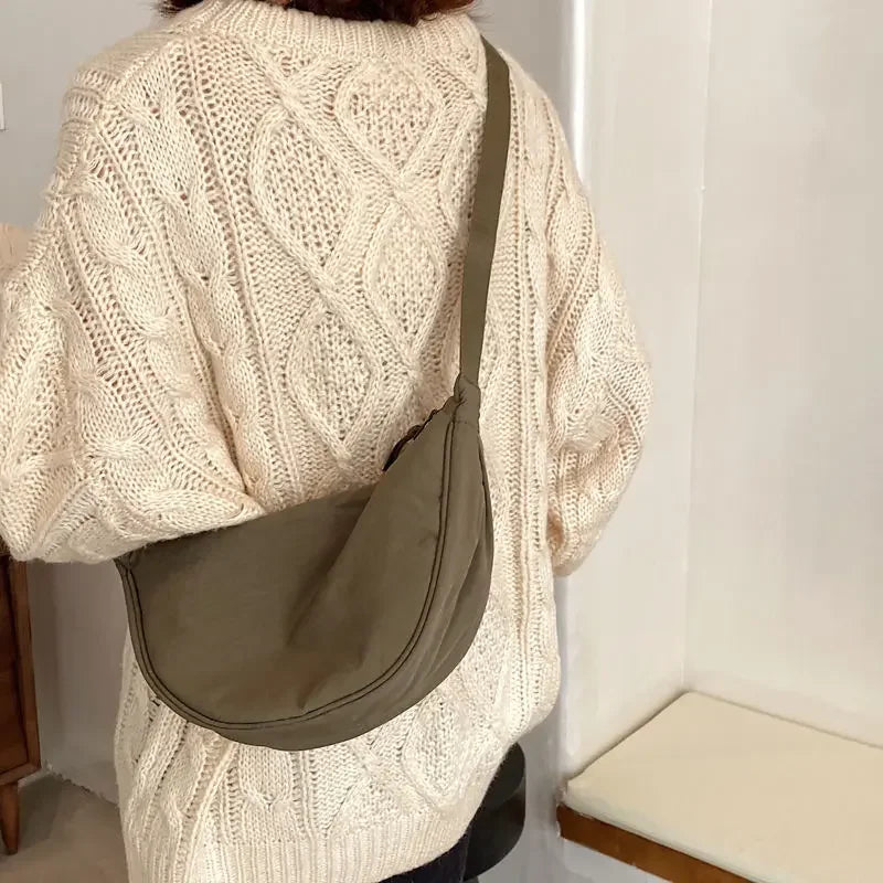 Zyrana Small Nylon Messenger Bag