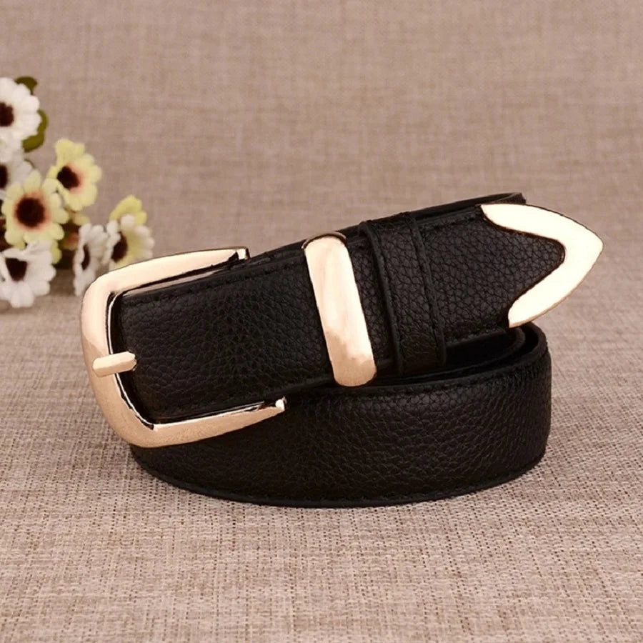 Zyrana White Leather Belt