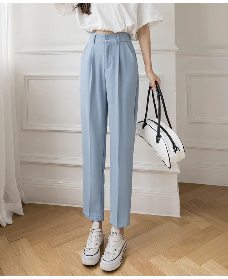Zyrana Aria High-Waist Tailored Pants
