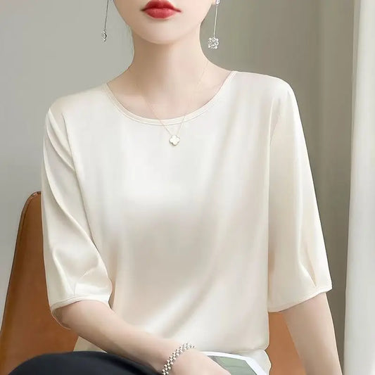 Zyrana Silky Satin Blouse