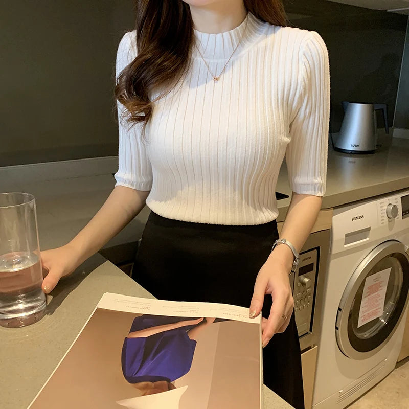 Zyrana Summer Knit Blouse