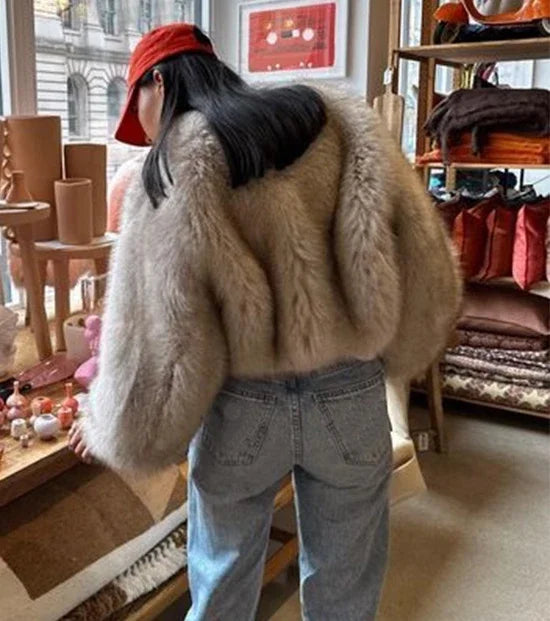 Zyrana Furry Long Coat