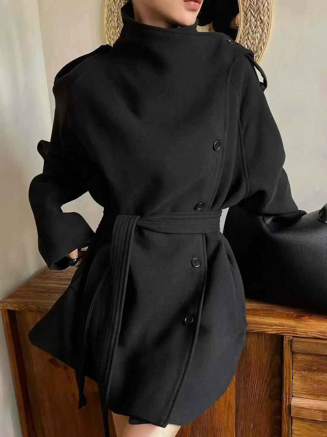 Zyrana Belted Trench Coat