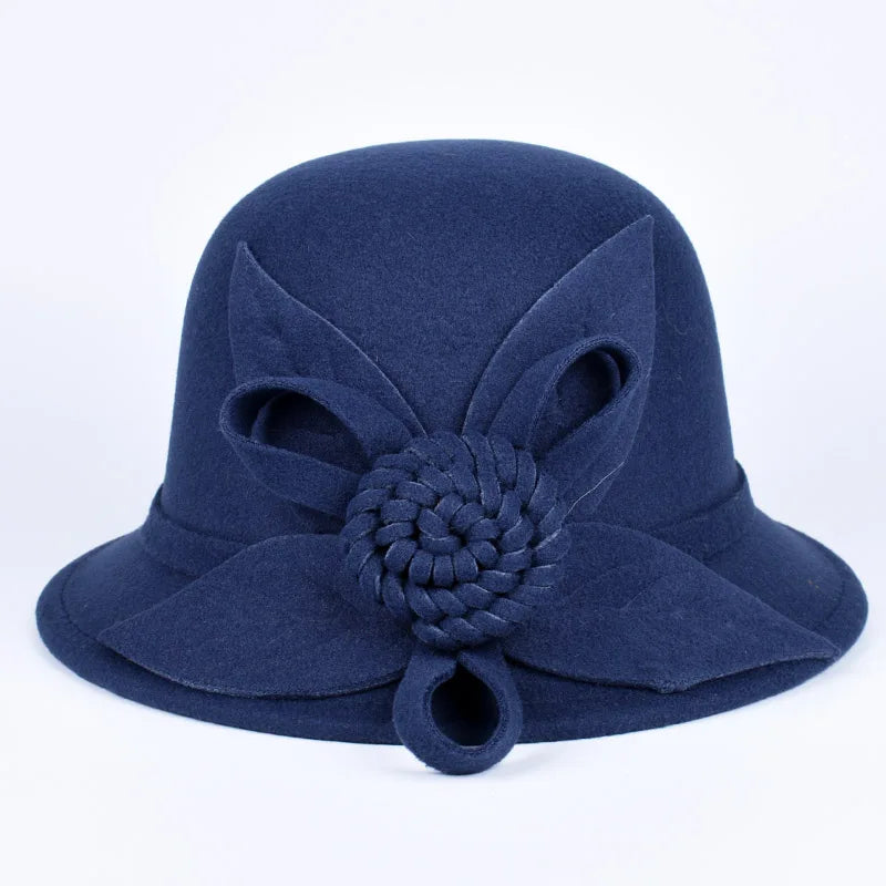 Zyrana Elegant Wool Fedora Hat
