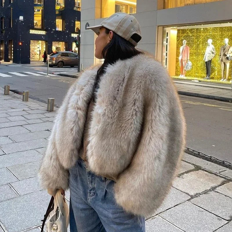 Zyrana Furry Long Coat