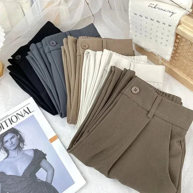 Zyrana Aria High-Waist Tailored Pants