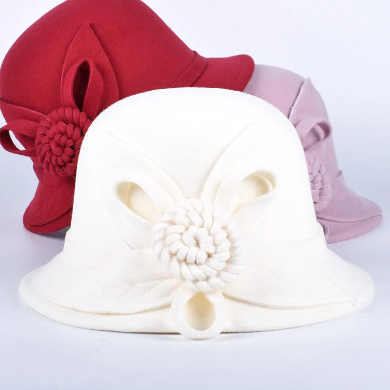 Zyrana Elegant Wool Fedora Hat