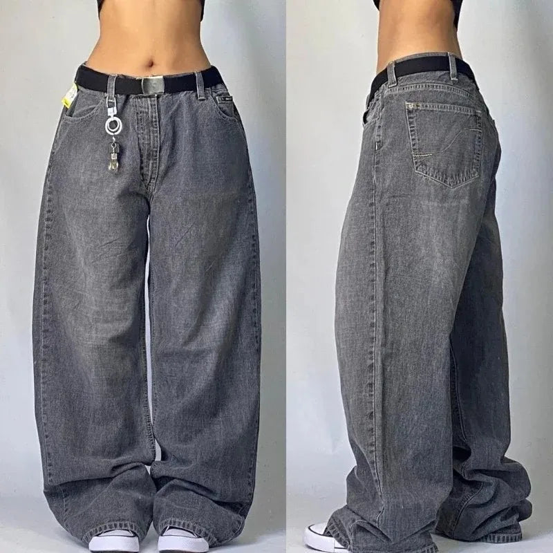 Zyrana Y2K Multi-Pocket Baggy Jeans