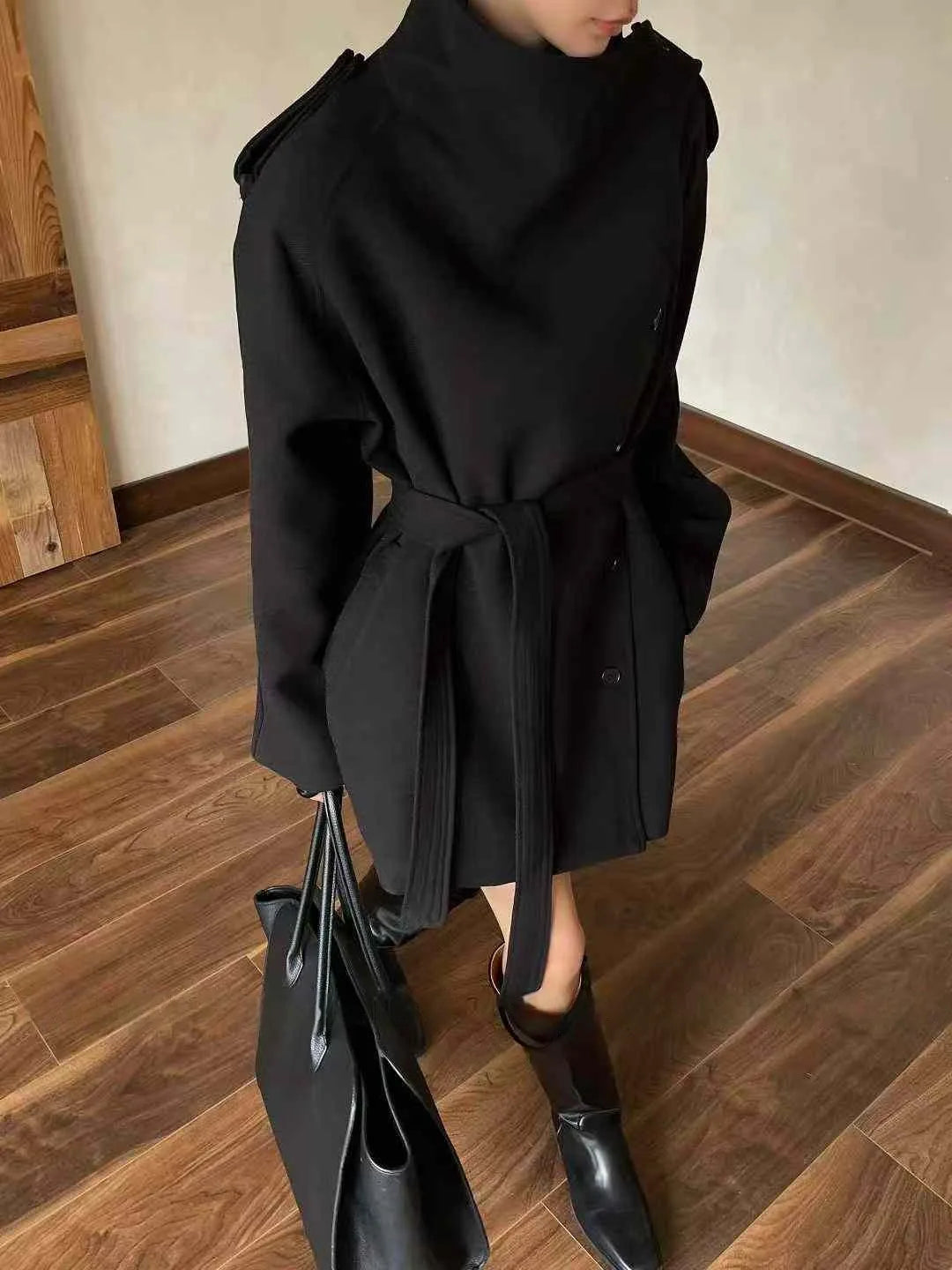 Zyrana Belted Trench Coat