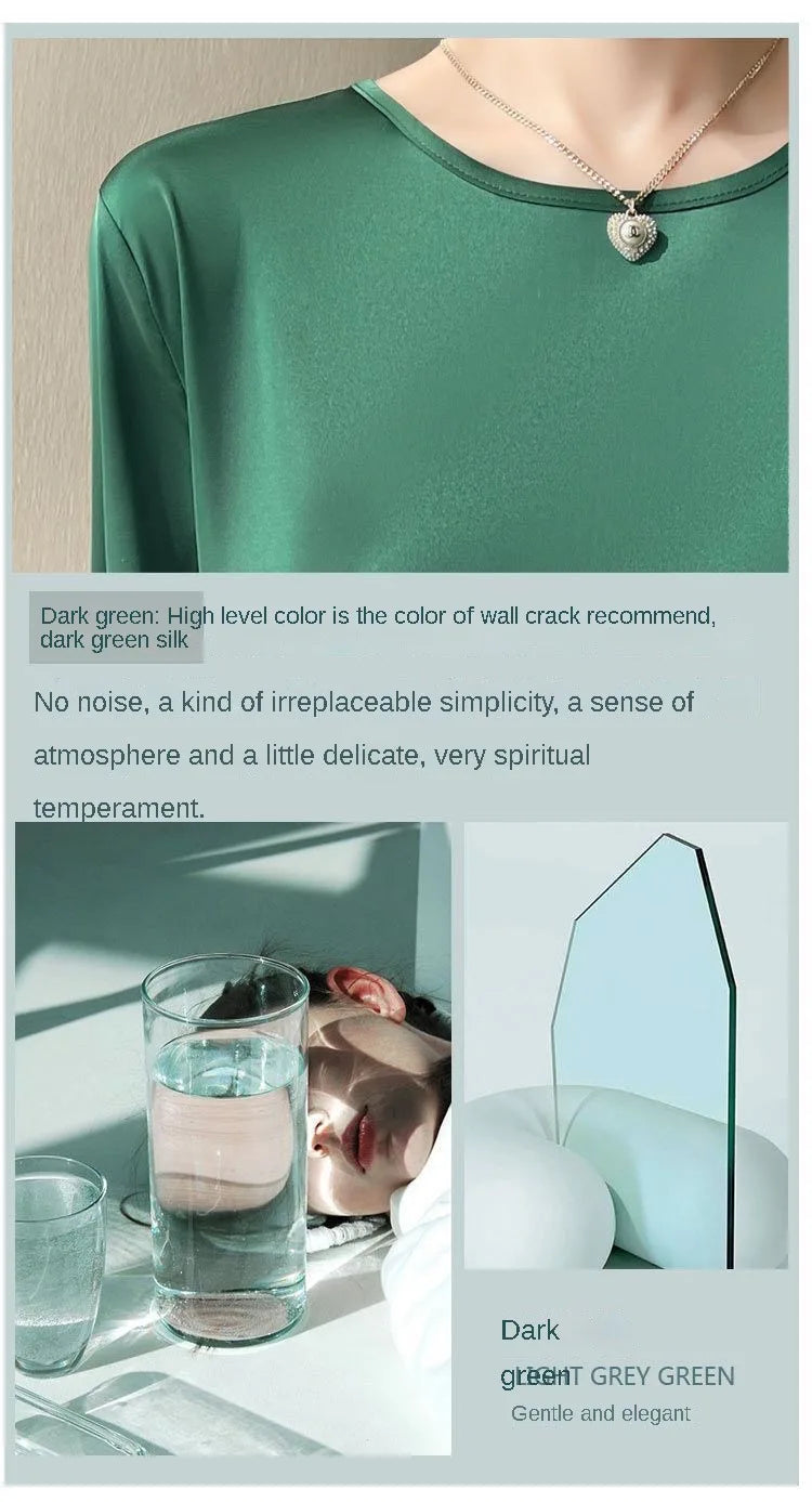 Zyrana Silky Satin Blouse