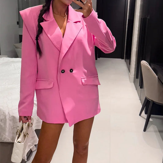 Zyrana Elegant Double-Breasted Blazer