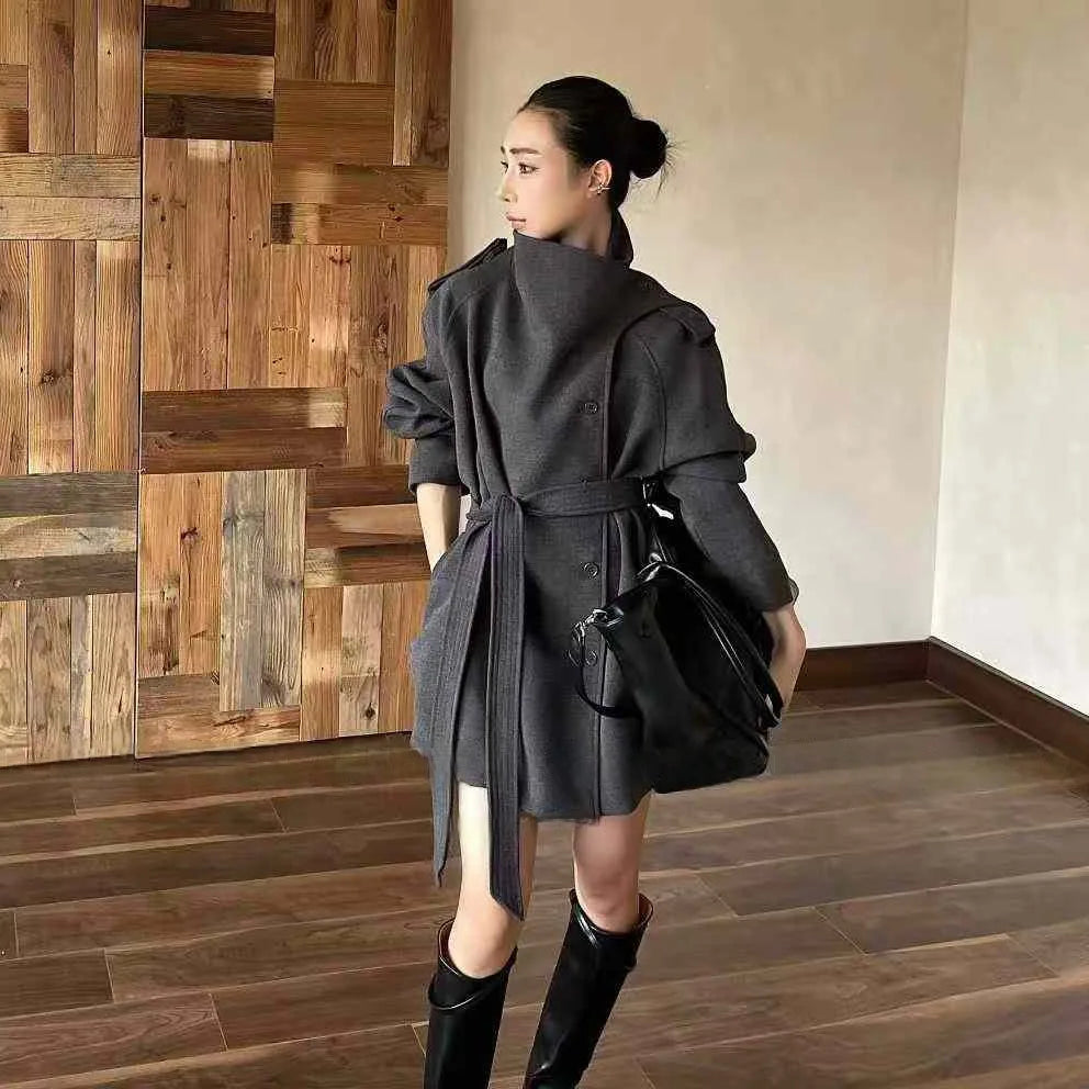 Zyrana Belted Trench Coat
