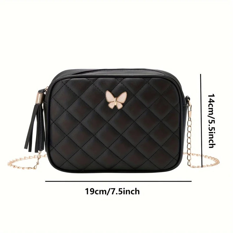 Zyrana Diamond Chain Crossbody Bag