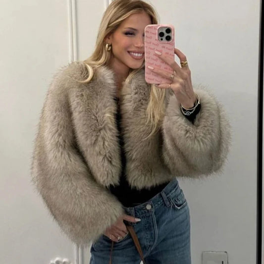 Zyrana Furry Long Coat