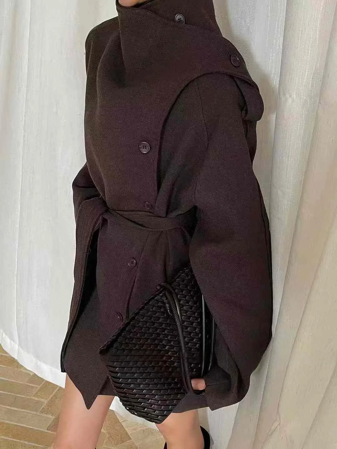 Zyrana Belted Trench Coat
