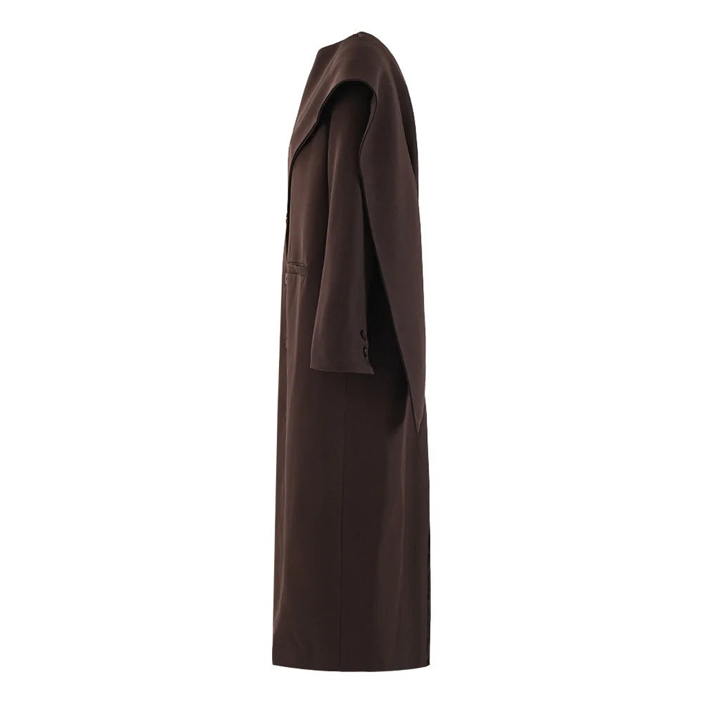 Zyrana Scarf Collar Trench Coat