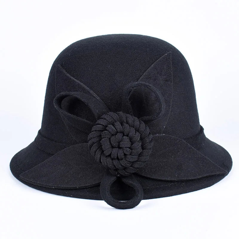 Zyrana Elegant Wool Fedora Hat